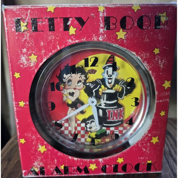 Betty Boop Other - Vintage 'Old Fashioned' Red Betty Boop Alarm Clock 1983 WORKS